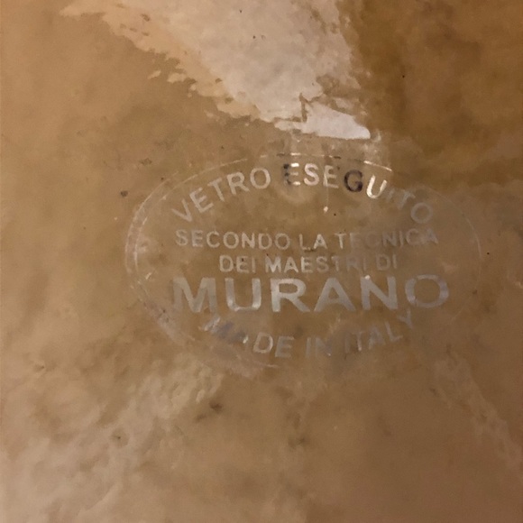 Murano Glass bowl or dish in an iridescent amber - Picture 9 of 10